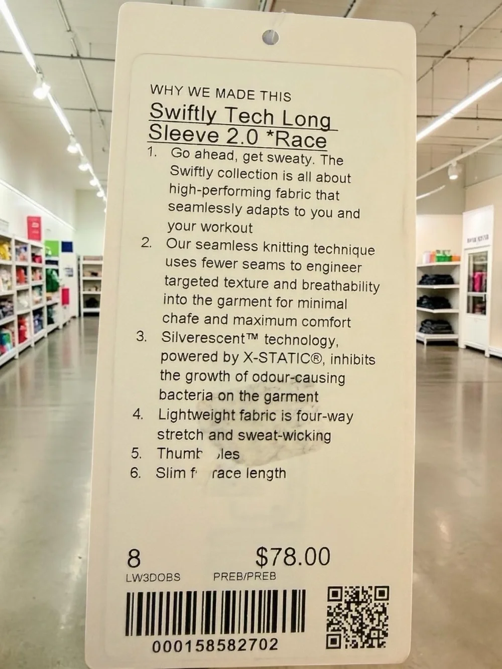 Swiftly Tech 2.0 long sleeve Race Lululemon women’s size 8 - Picture 5 of 7